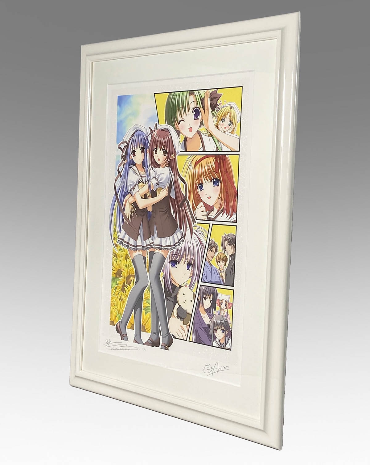 5122] 西又葵&鈴平ひろ 直筆サイン入りカラー複製イラスト「SHUFFLE