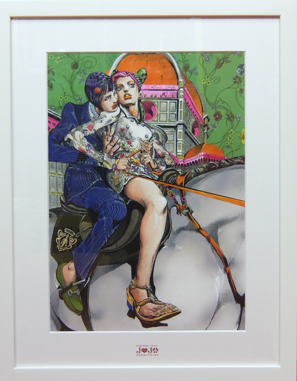 18日迄荒木飛呂彦 ジョジョ展複製原画 徐倫＆ブチャラティ ジョジョの
