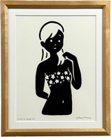 9520] 白根ゆたんぽ 直筆サイン入りシルクスクリーン「EDWIN」