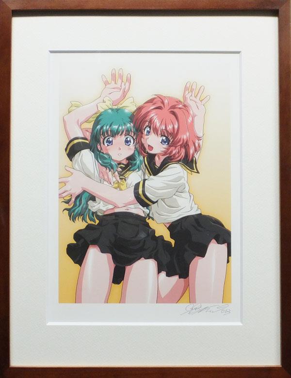 羽音たらく 直筆サイン入り複製原画 おねがいツインズ 羽音たらく 直筆