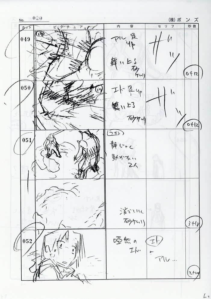 鋼の錬金術師 絵コンテ