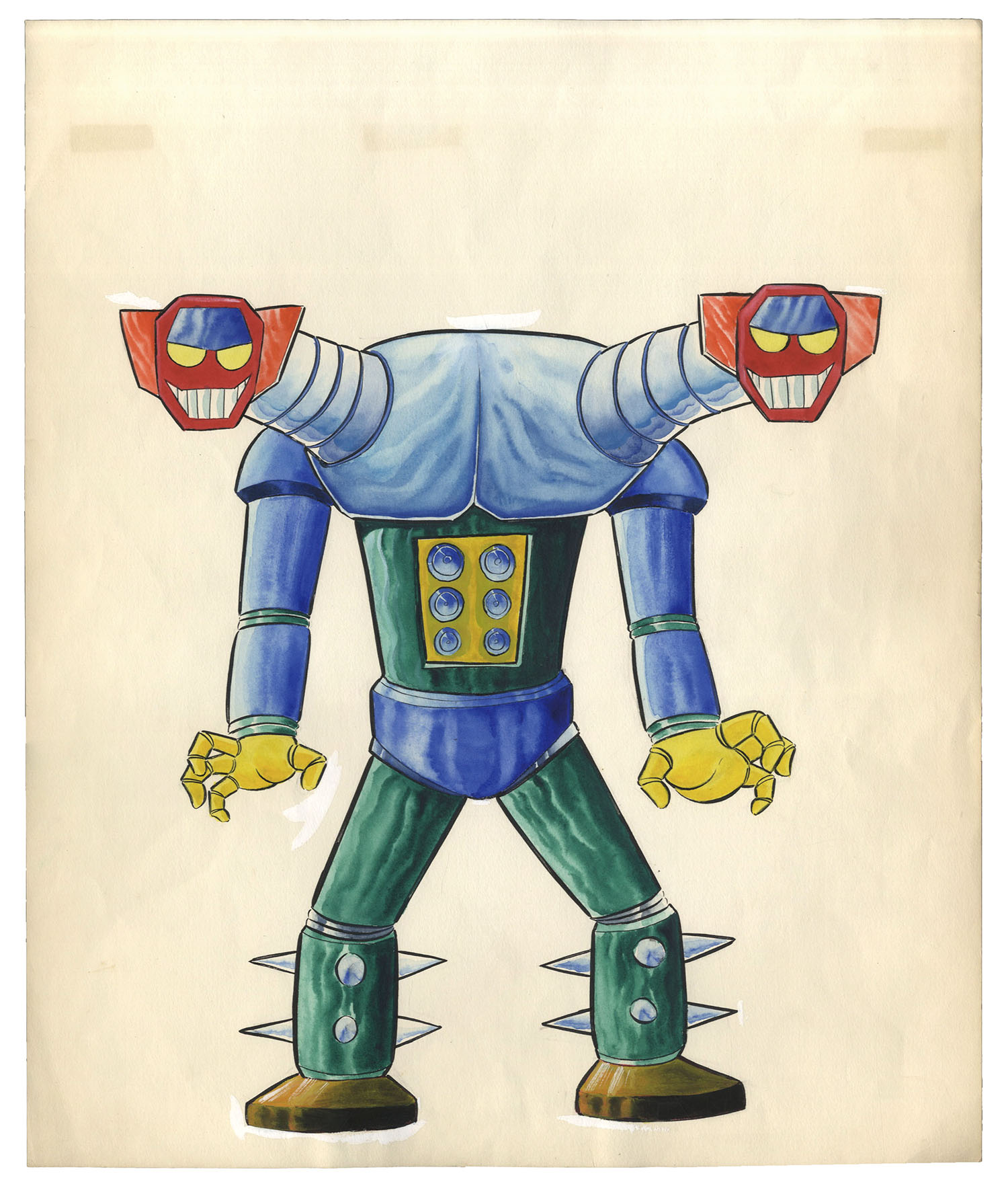 永井豪/ダイナミックプロ直筆カラーイラスト「マジンガーZ」ダブラスM2