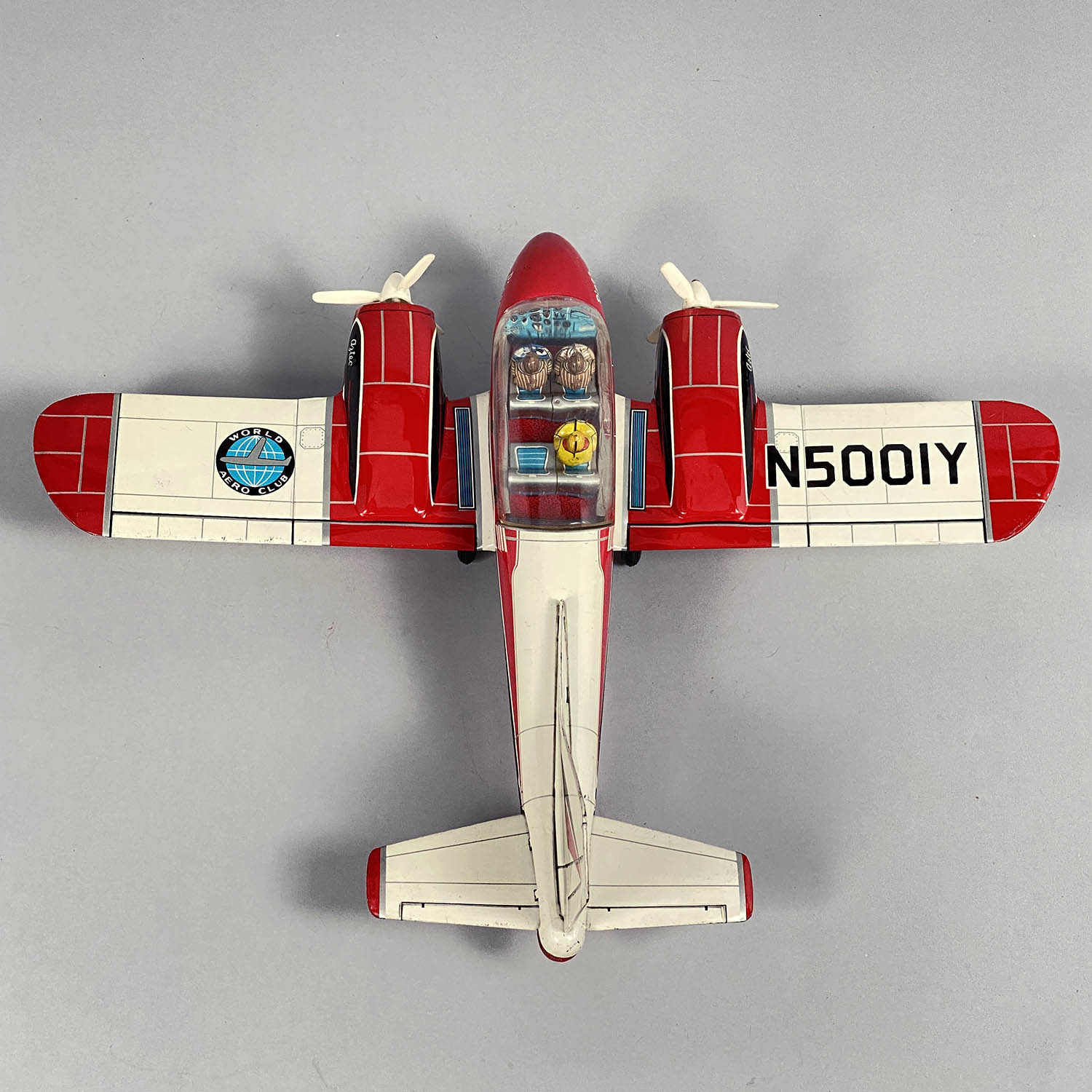 アサヒ 旭玩具 パイパー ツイン コマンチ 70年代 ブリキ 飛行機 日本製