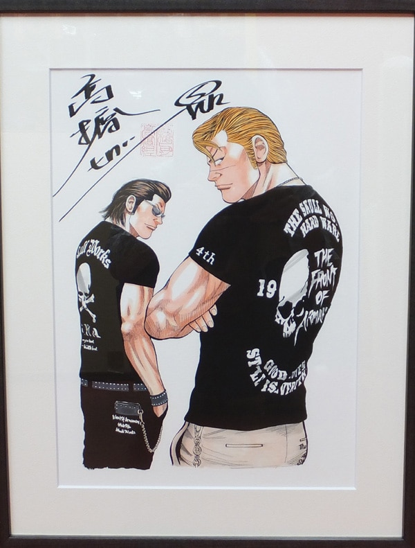 高橋ヒロシ 直筆サイン入り複製イラスト / クローズ（村田兄弟）