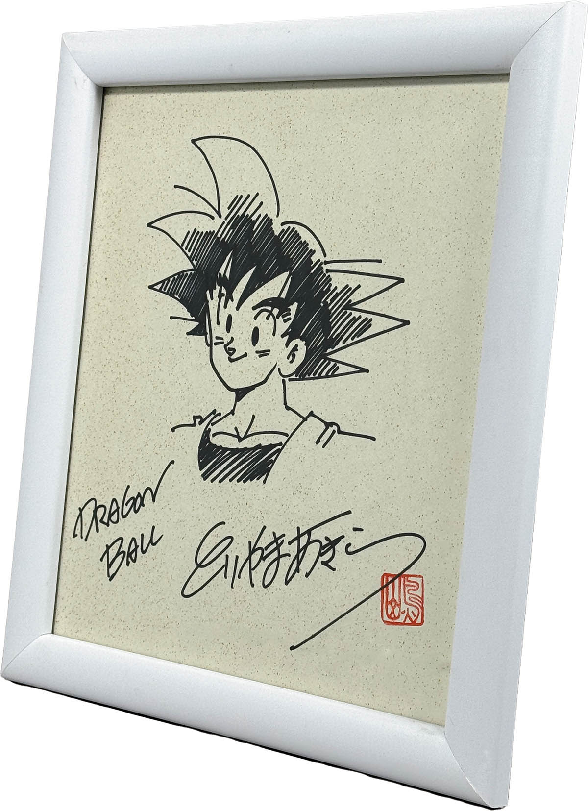 3114] 鳥山明 直筆色紙「ドラゴンボール」孫悟空