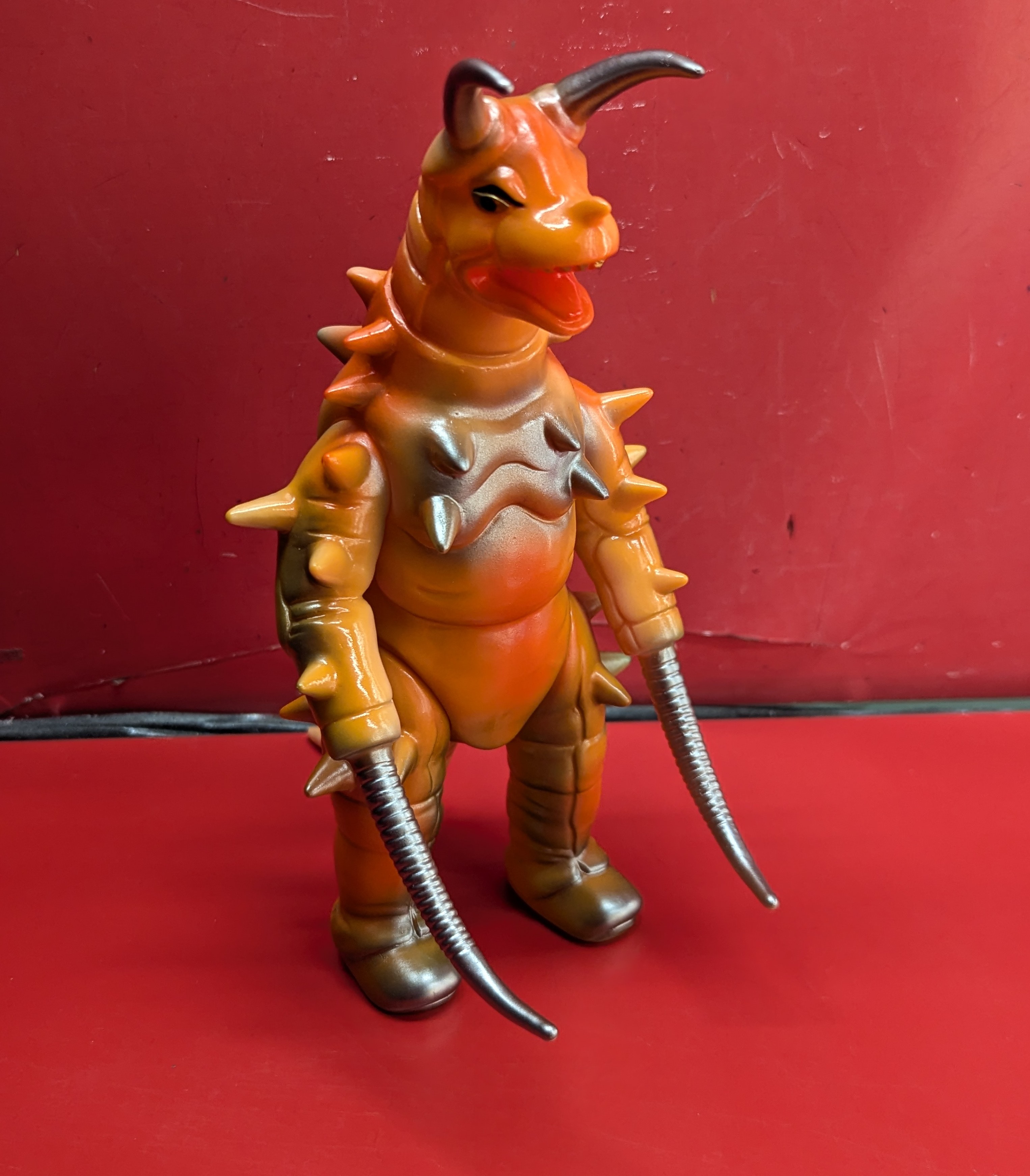 ブルマァク 帰マン サドラー オレンジ成型 ソフビ 公開当時 工場流出品