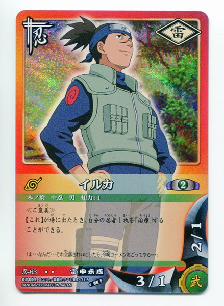 NARUTO バラエティカード NO.08 初代火影 千住柱間 忍者登録証 NARUTO