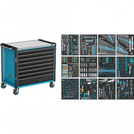 HAZET 179NXXL-8D/619 Assorted tool trolley Assistent with 8