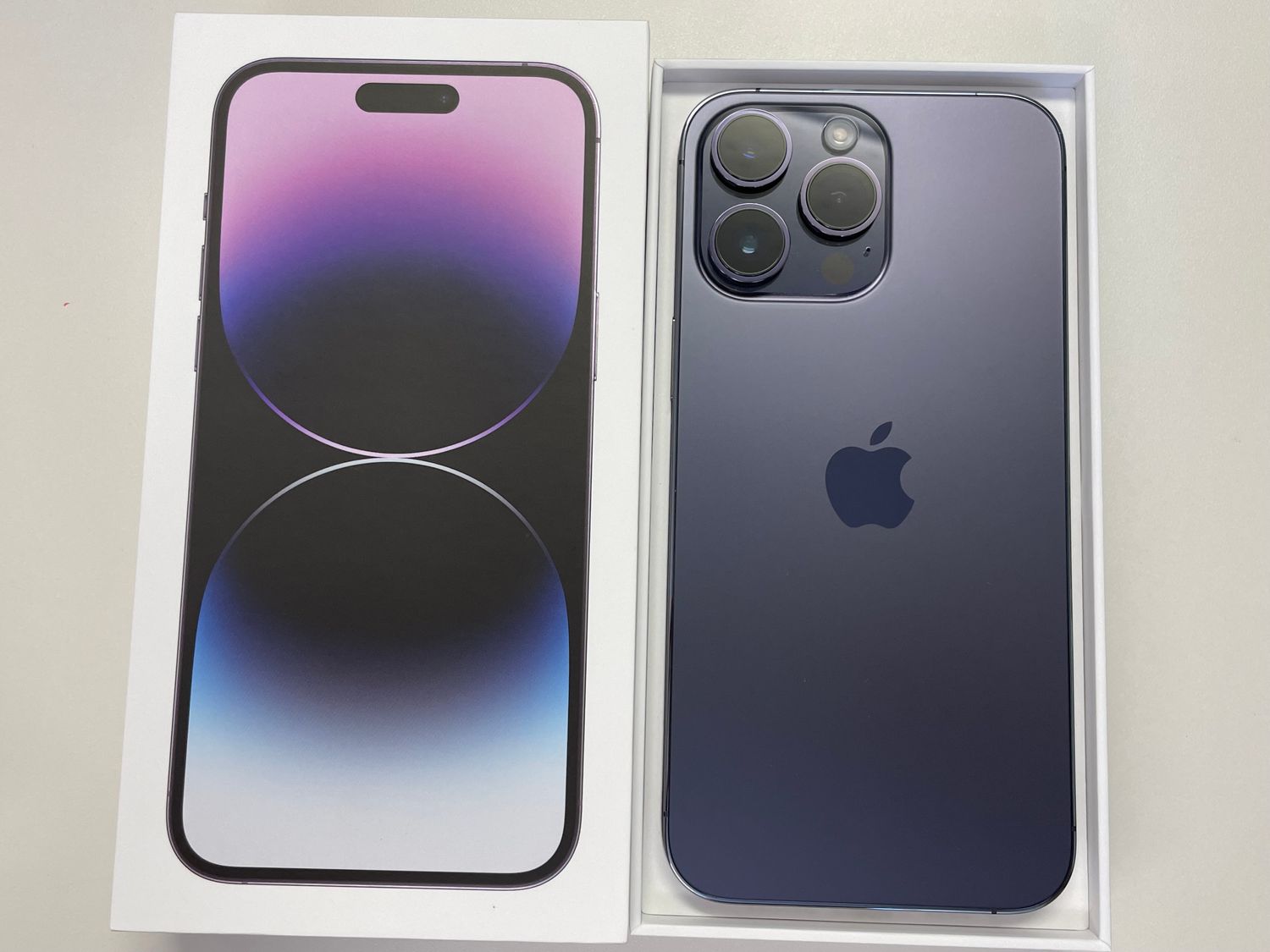 iPhone14pro 128GB紫 正規バッテリー100% iPhone 14 Pro 128GB SIM