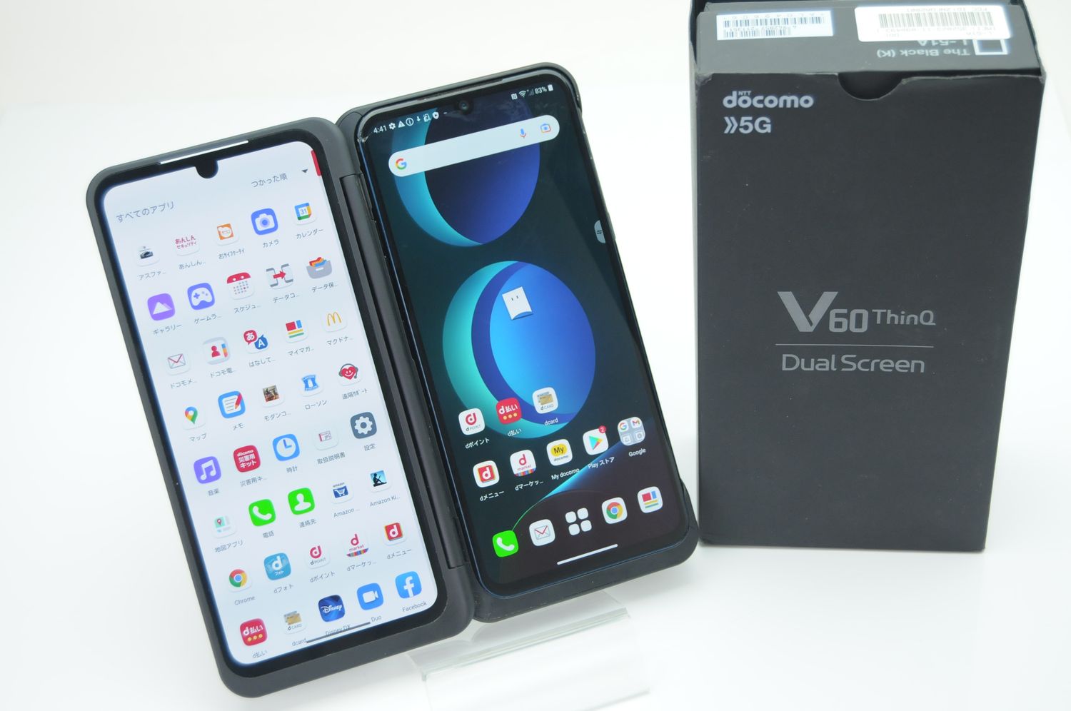 ムスビー｜訳あり デュアルスクリーン＊docomo LG V60 ThinQ 5G＊sim