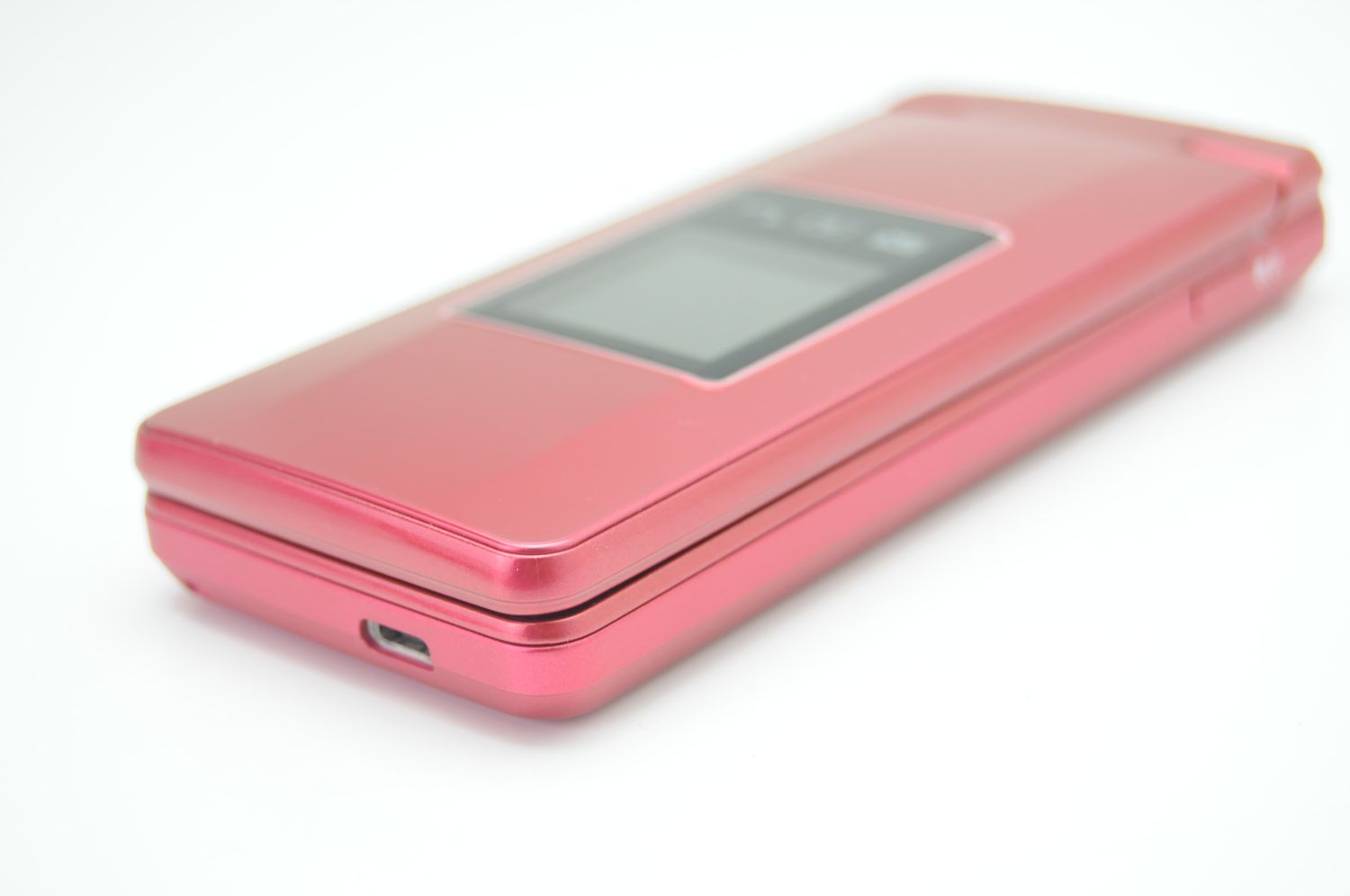 ムスビー｜美品＊SIMフリー ソフトバンク かんたん携帯10 レッド 807SH