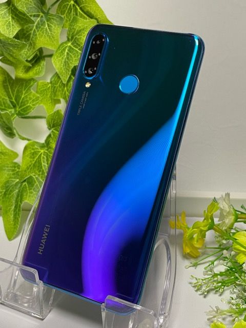 ムスビー｜SIMフリー☆ HUAWEI P30 lite MAR-LX2J ピーコックブルー