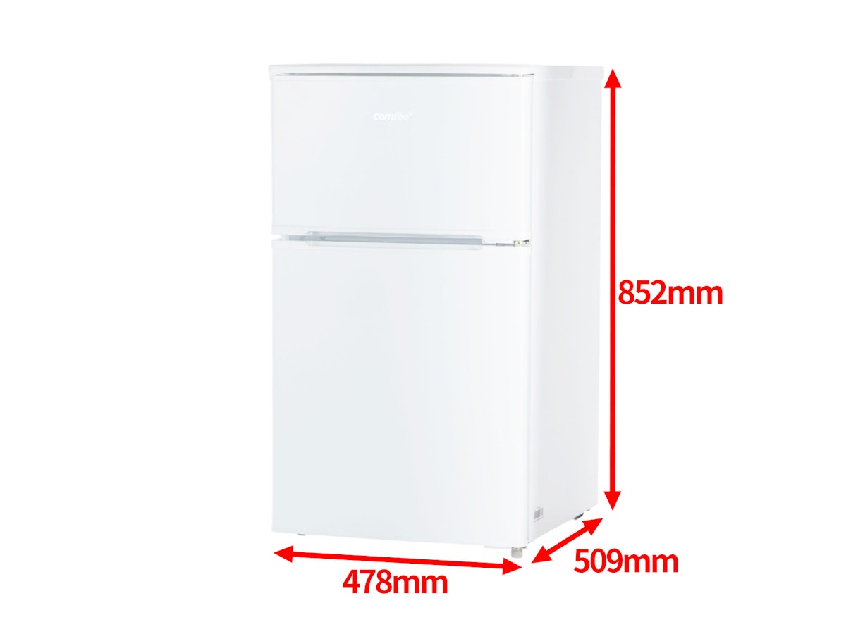 美的集団 Comfee'｜2ドア小型冷蔵庫 RCT90WH/Eを検証レビュー！小型