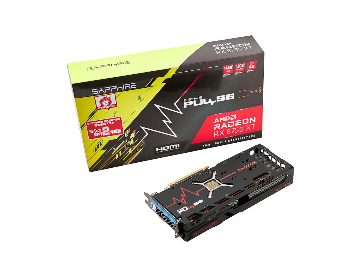 SAPPHIRE PULSE Radeon RX 6750 XT GAMING OC 12GB GDDR6をレビュー