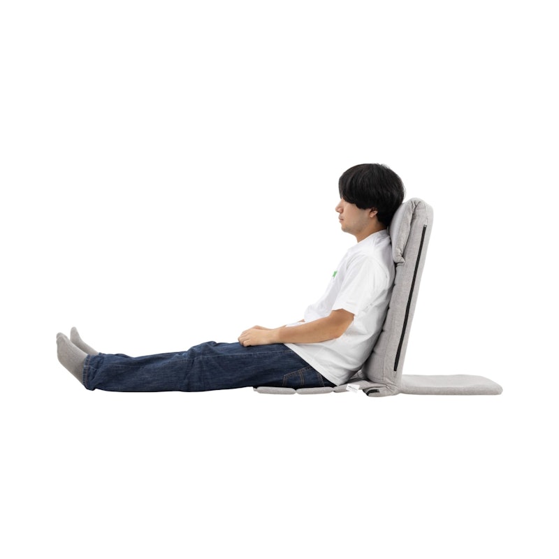 ドウシシャ ルミナス いつでもどこでも背もたれ座椅子 スリム EIDS-LGY