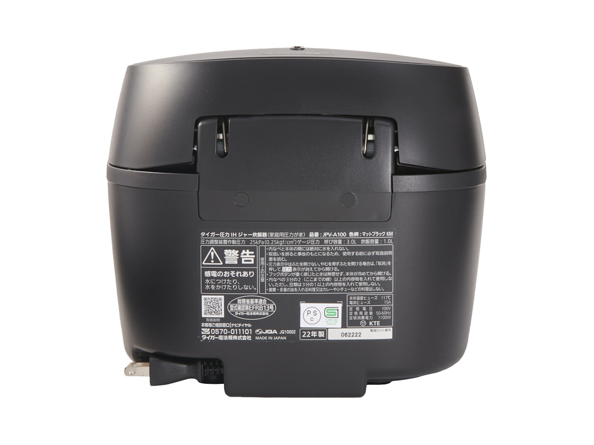 タイガー 圧力IHジャー炊飯器 JPV-A100をレビュー！クチコミ・評判をも