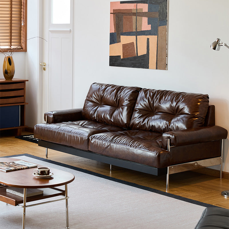 本革ヴィンテージソファ【カスタマイズ可】 | 質感豊かな風合いを自分