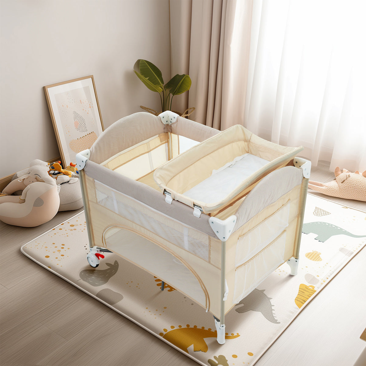 折りたたみプレイヤード | 多機能で安全性を重視した育児サポート – CAGUUU