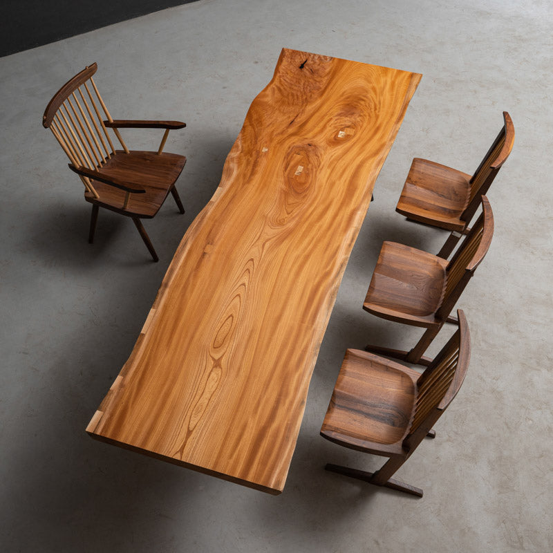 手付金】Ever Wood ブナ製一枚板テーブル天板 | 自然美と職人技を融合