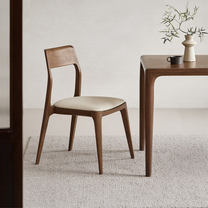 Woody Prime Walnut ウォールナット材 高級木製ダイニングチェア | 長