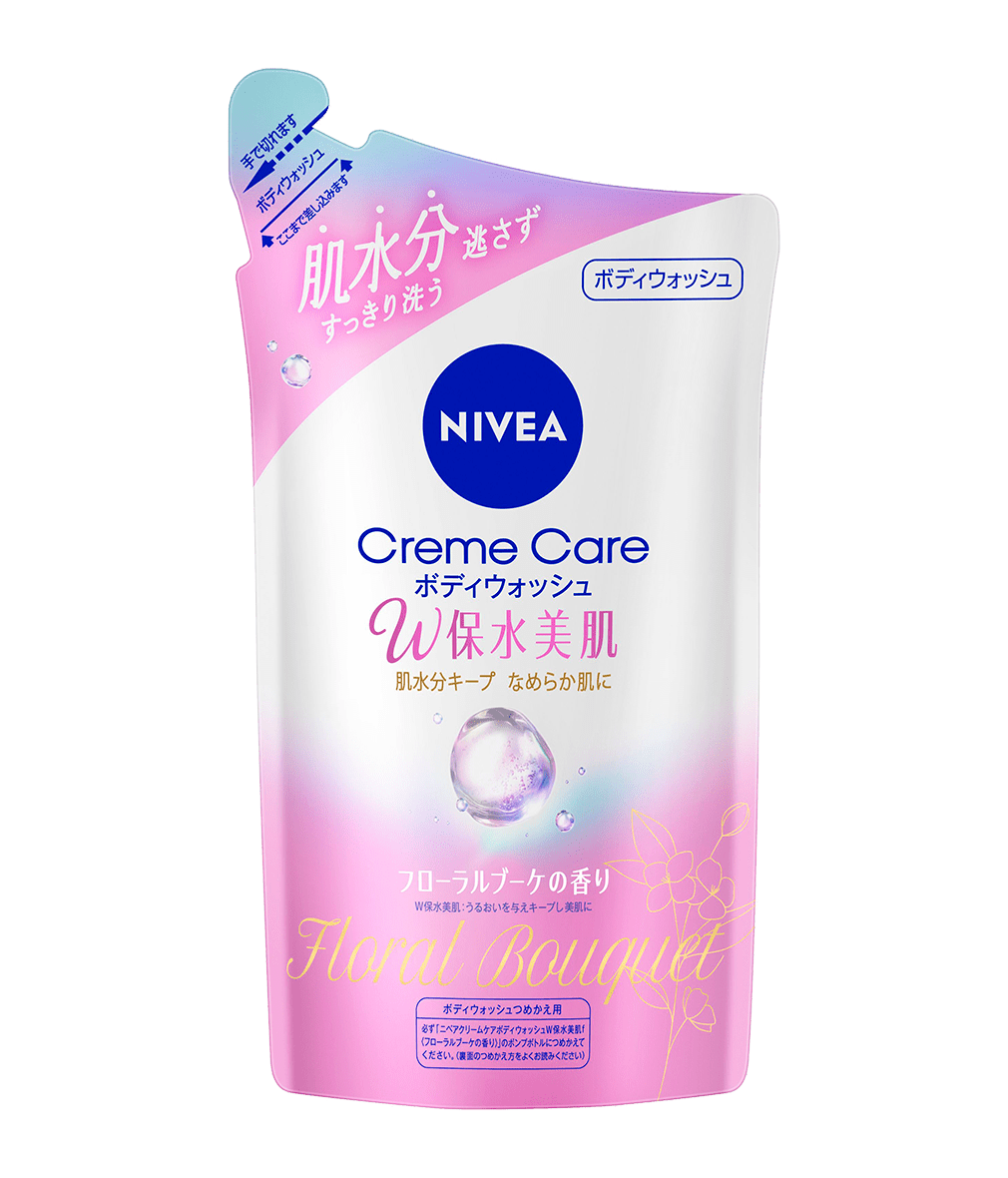 ニベア クリームケア ボディウォッシュ W保水美肌 フローラルブーケの