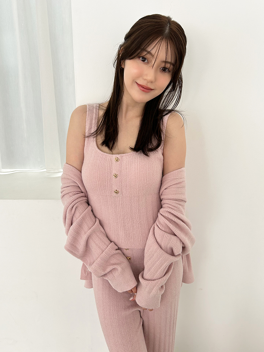 Creamy】プチハートニットタンクトップ(キャミソール)｜スナイデル