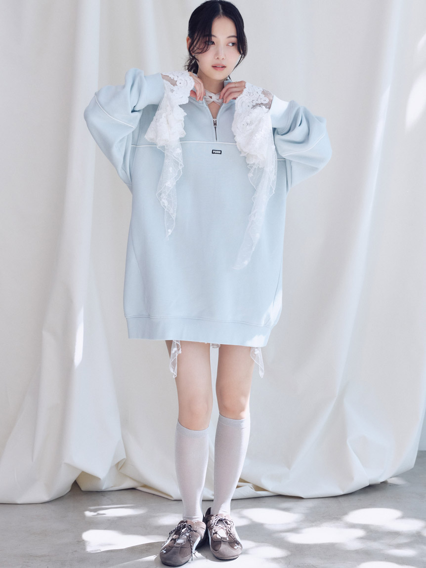 SNIDEL×PUMA】スエットワンピース(ミニワンピース)｜ワンピース