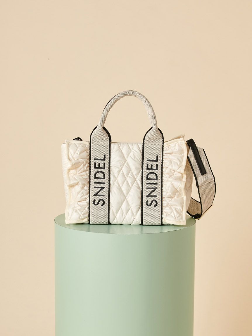 フリルキルティングロゴバッグ(ハンドバッグ)｜バッグ｜SNIDEL