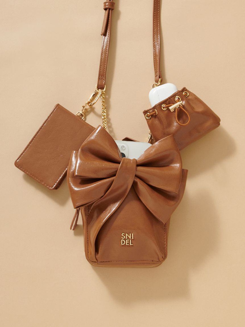 リボンマルチショルダー&ケースセット(ショルダーバッグ)｜バッグ