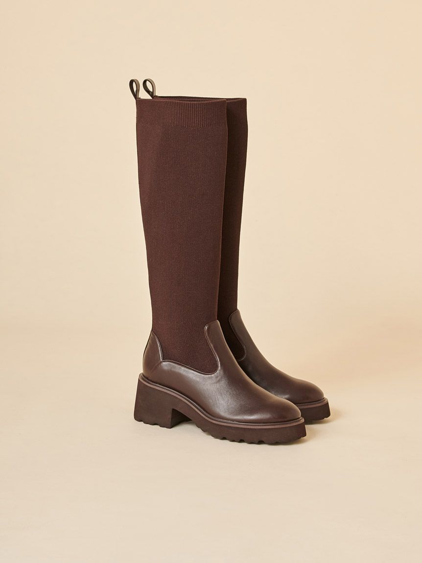 ロングニットブーツ(ブーツ)｜シューズ｜SNIDEL(スナイデル)の通販