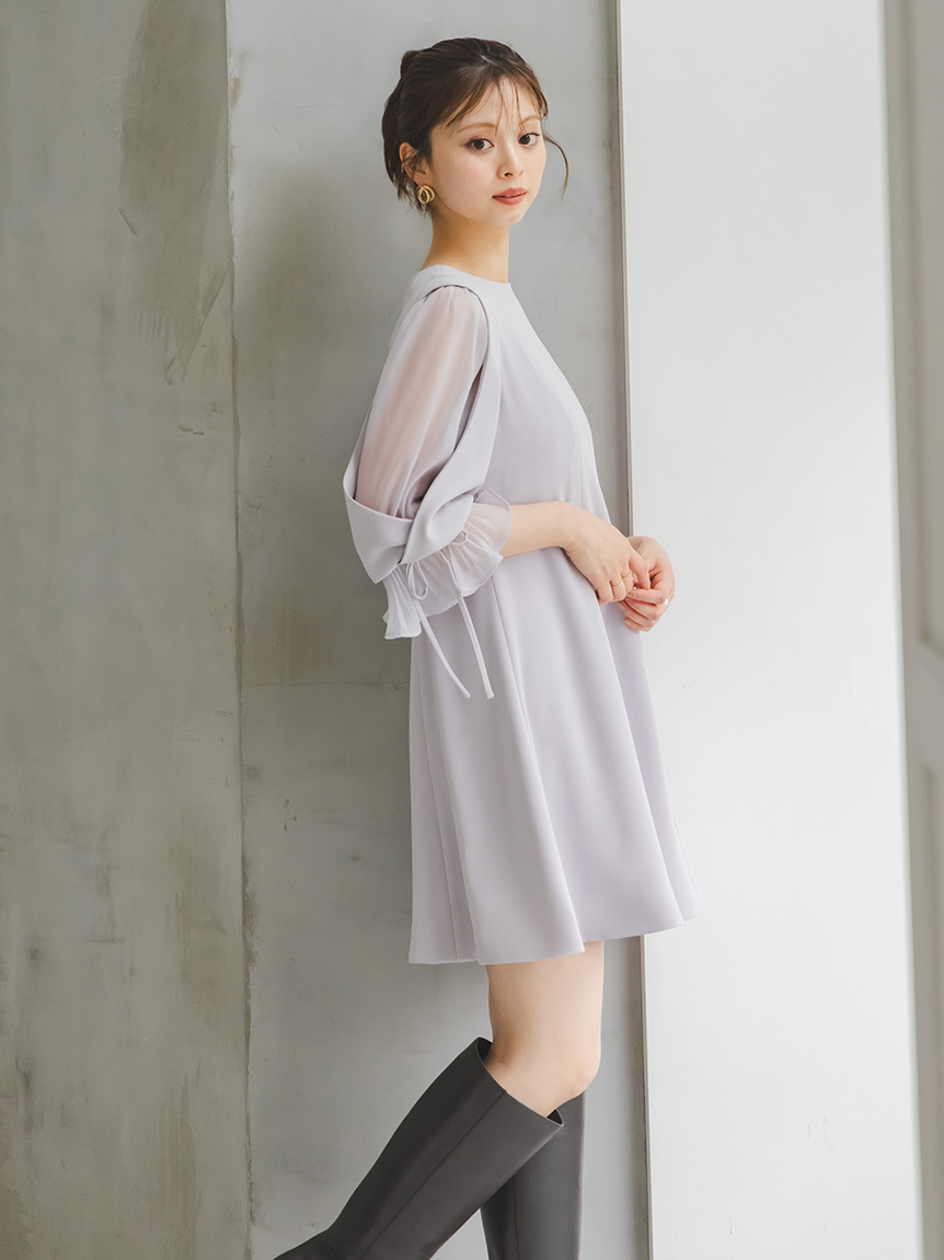 レディライクフレアミニワンピース(ミニワンピース)｜ワンピース