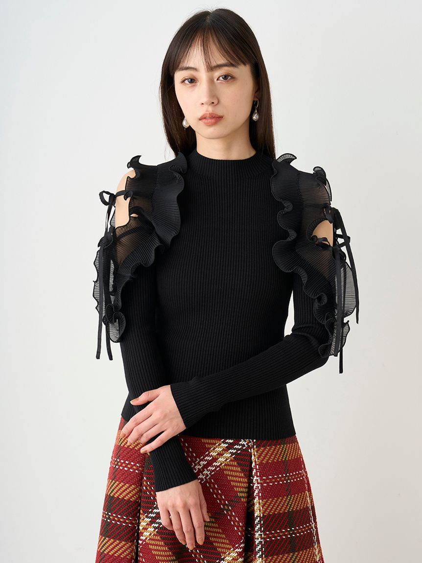 プリーツフリルドッキングニットプルオーバーの口コミ一覧 | リアルな