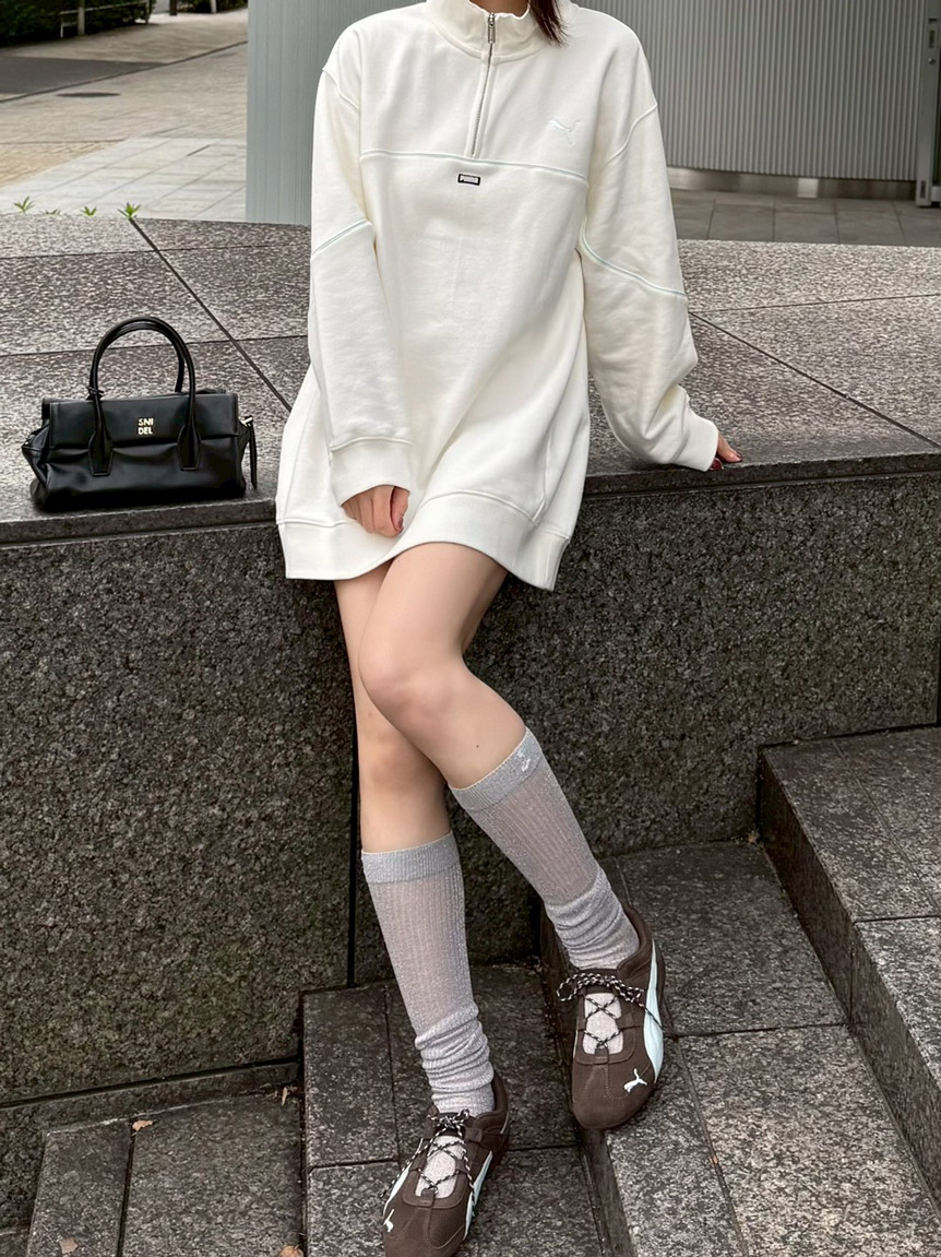 SNIDEL×PUMA】スエットワンピース(ミニワンピース)｜ワンピース