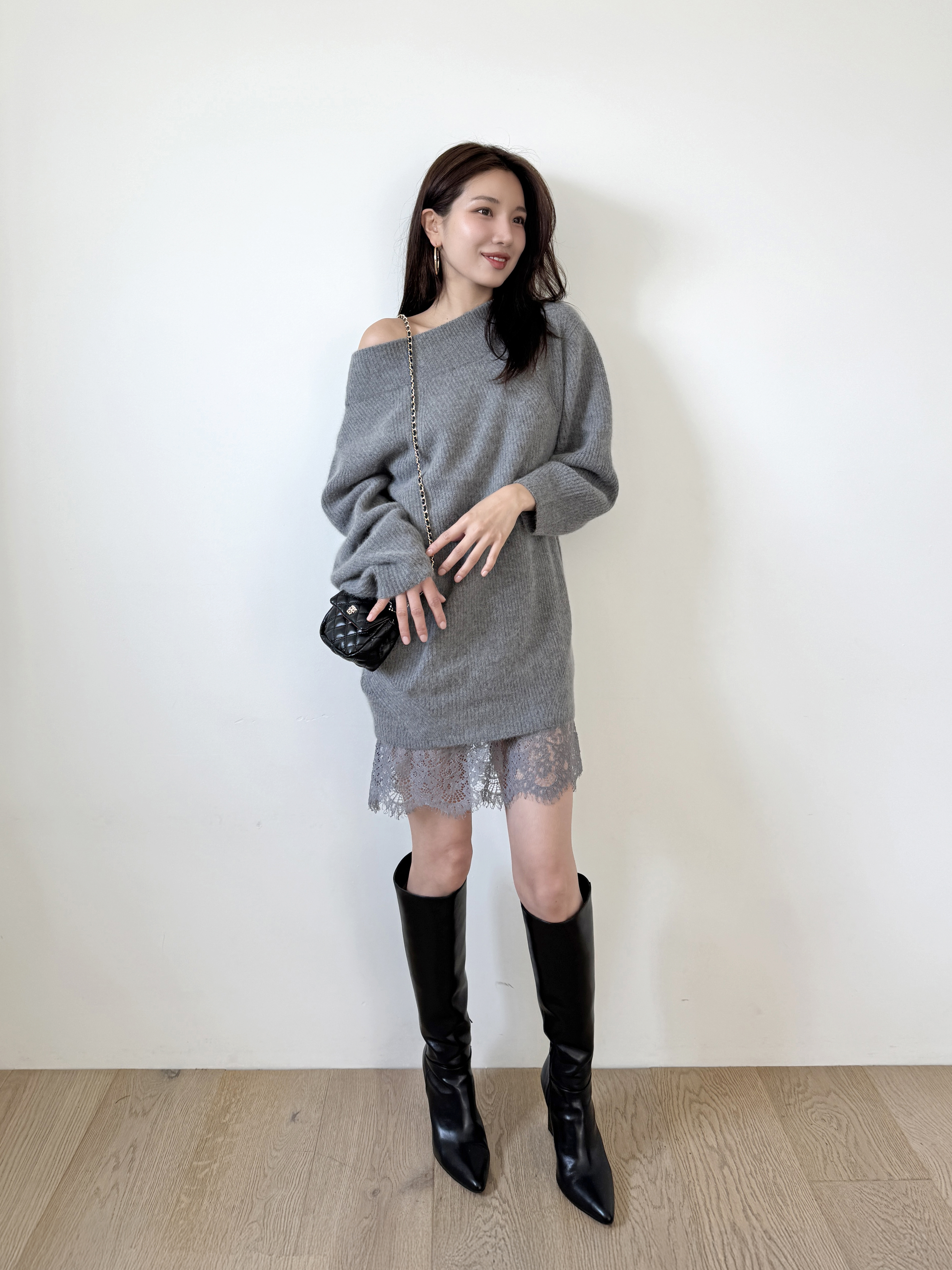 フィットロングブーツ(ブーツ)｜シューズ｜SNIDEL(スナイデル)の通販