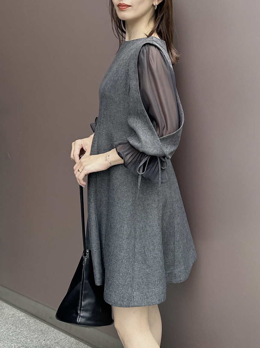 レディライクフレアミニワンピース(ミニワンピース)｜ワンピース