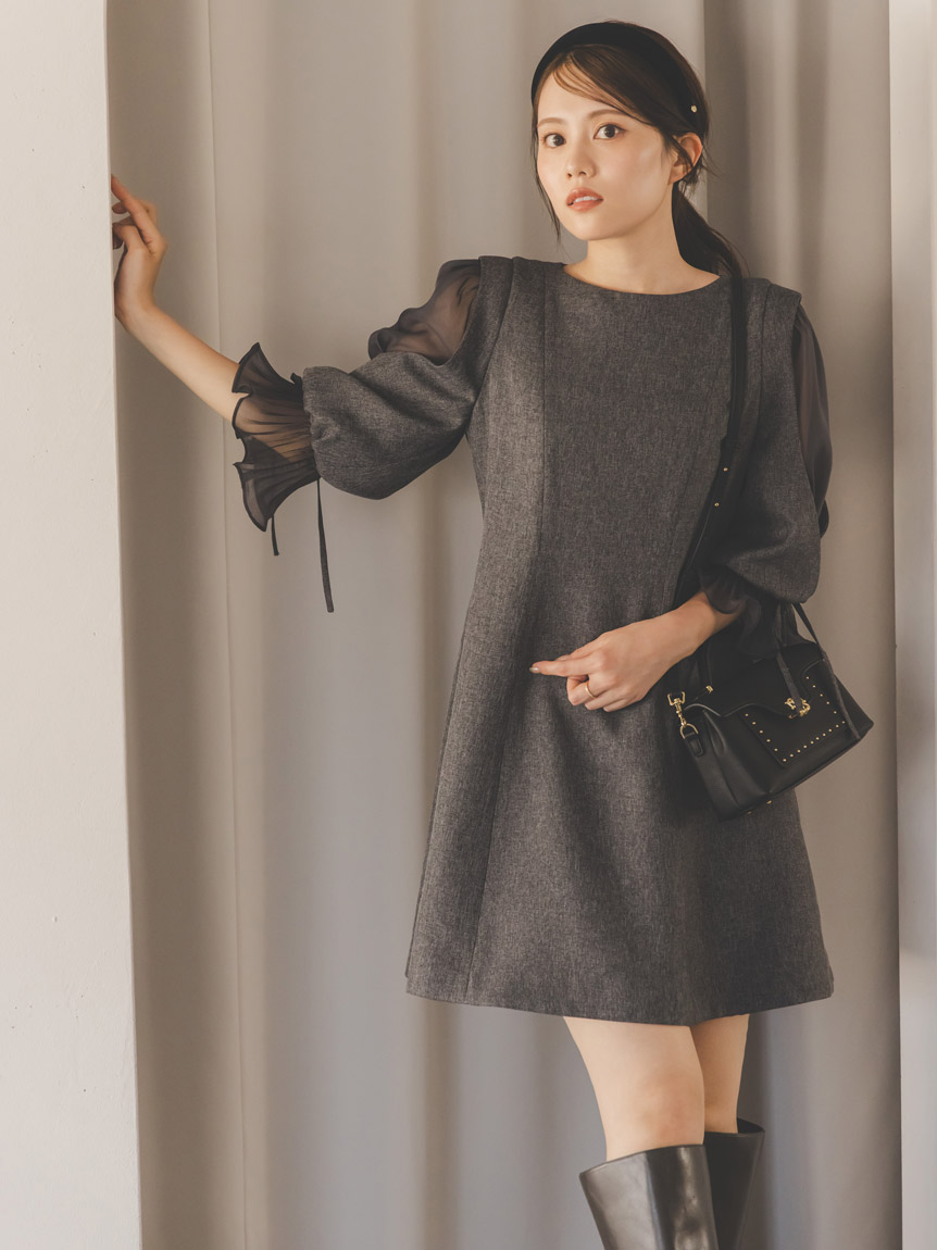 レディライクフレアミニワンピース(ミニワンピース)｜ワンピース