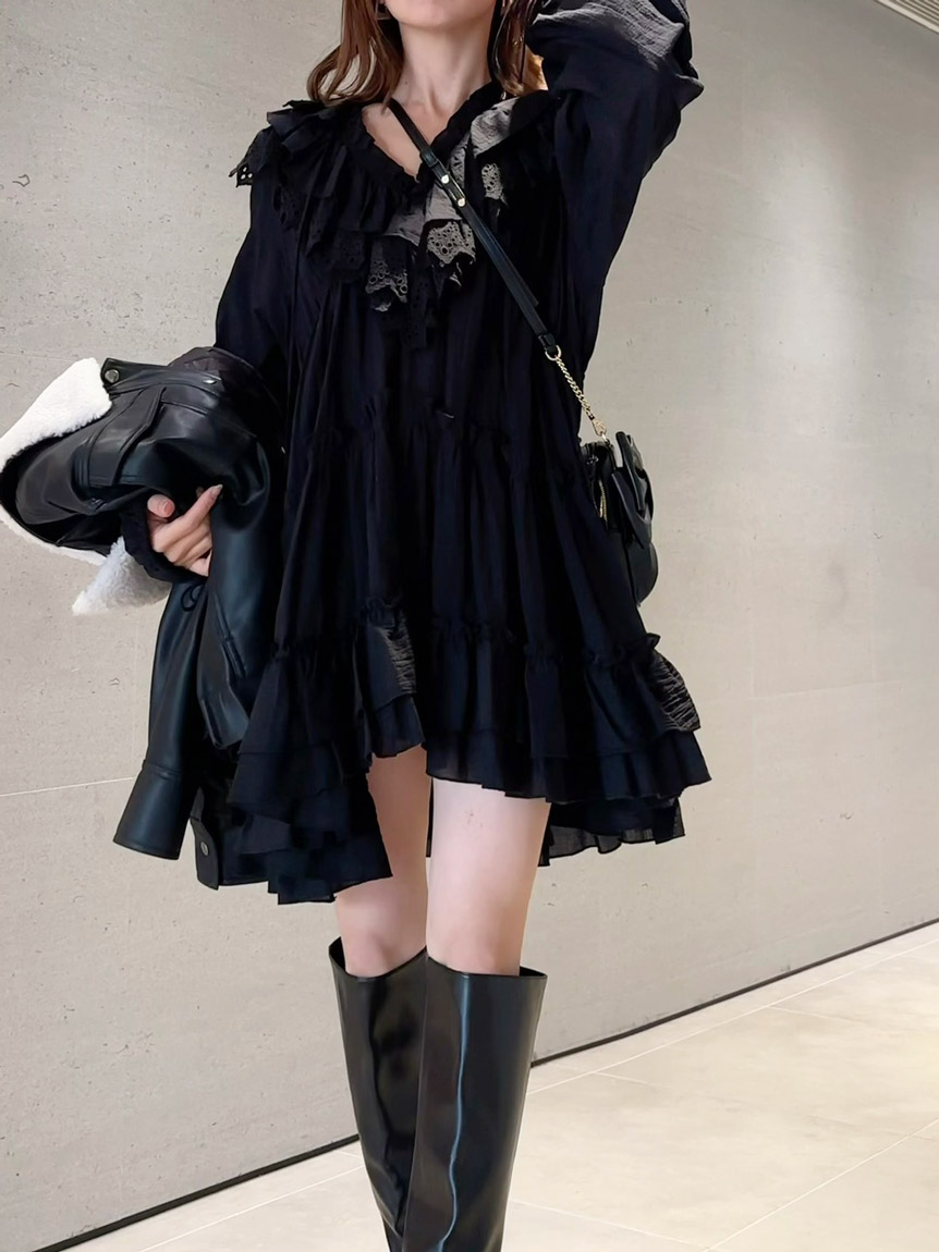 コットンレースBOHOチュニック(シャツ・ブラウス)｜トップス｜SNIDEL