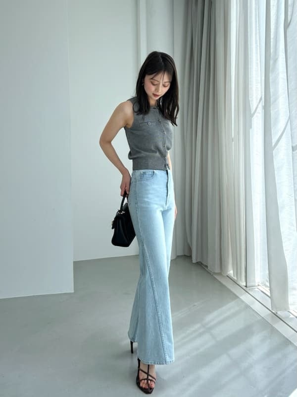 00サイズあり】Sustainableストレッチフレアデニムパンツ(デニム