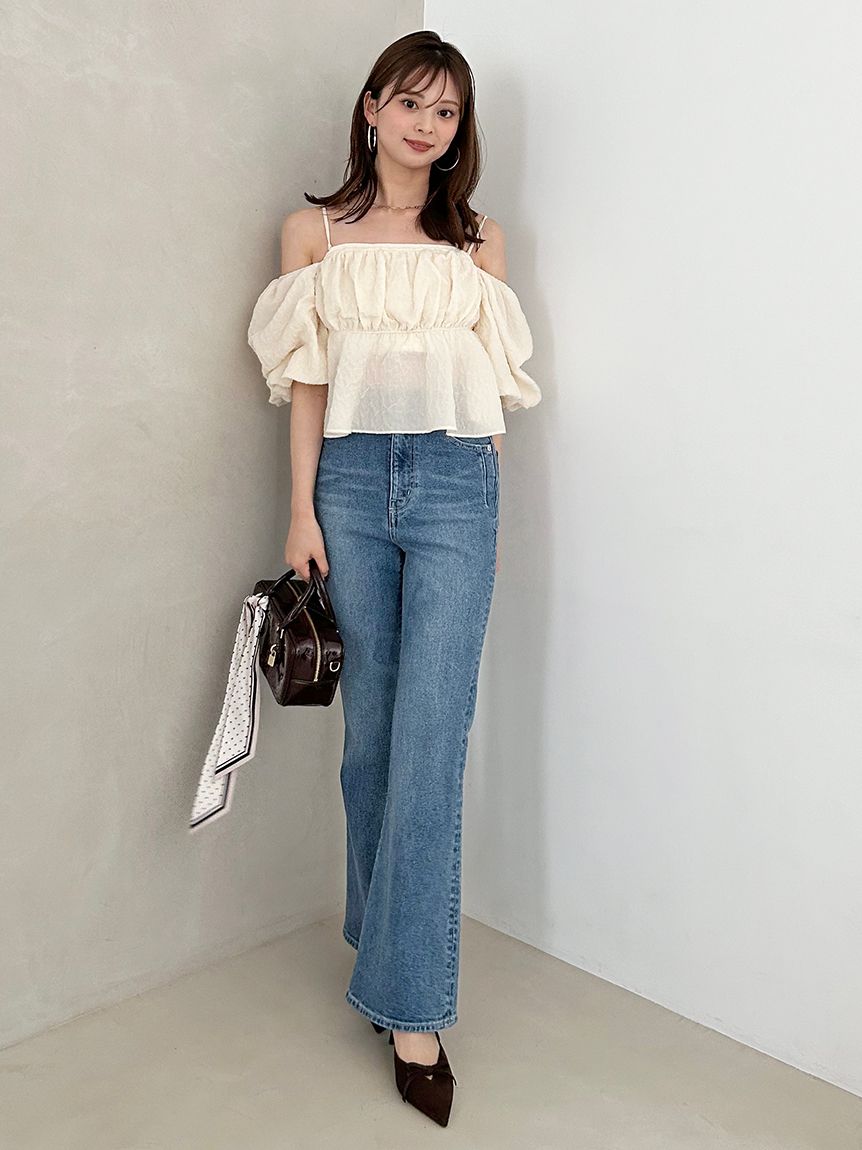 STYLEUPPANTS】ハイウエストフレア(ロングパンツ)｜パンツ｜SNIDEL