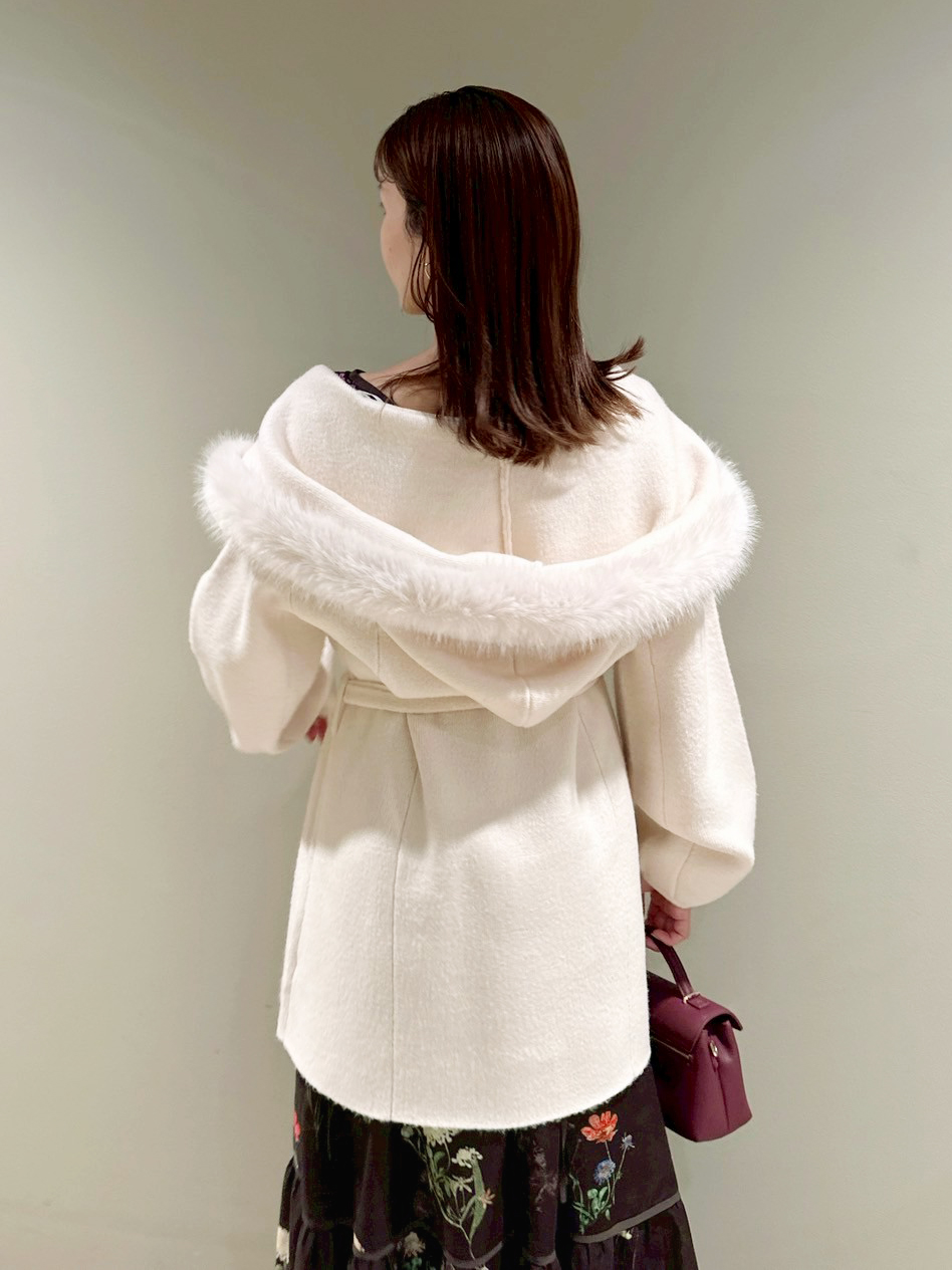 ファーフードニットコート(コート)｜アウター｜SNIDEL(スナイデル)の