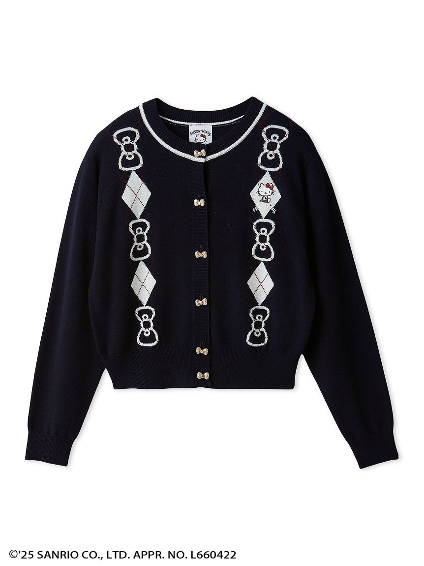 HELLO KITTY】アーガイルカーディガン(カーディガン)｜トップス