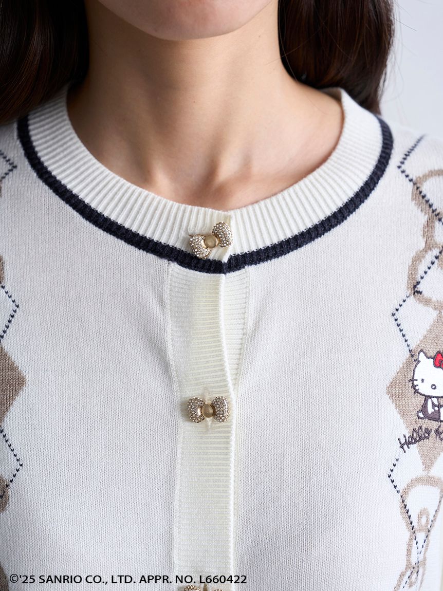 HELLO KITTY】アーガイルカーディガン(カーディガン)｜トップス