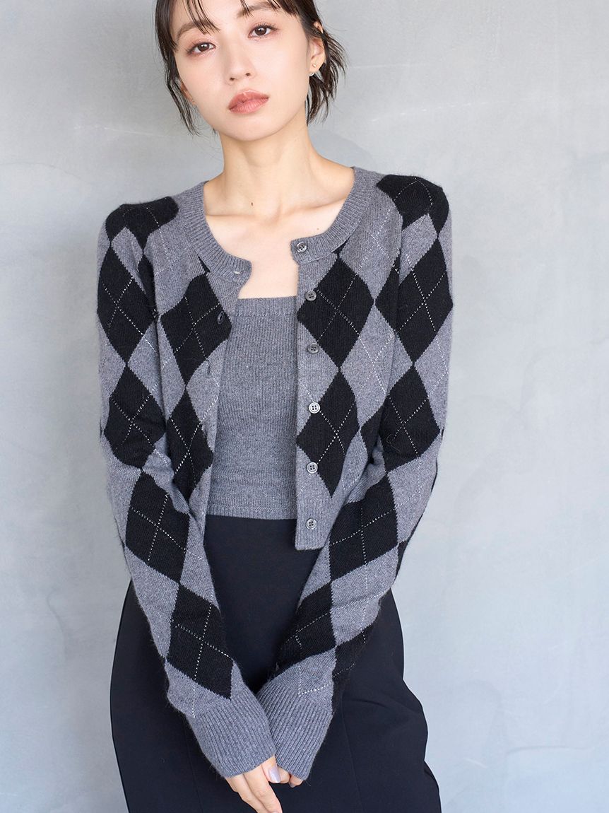 アーガイルニットアンサンブル(ニット)｜トップス｜SNIDEL(スナイデル