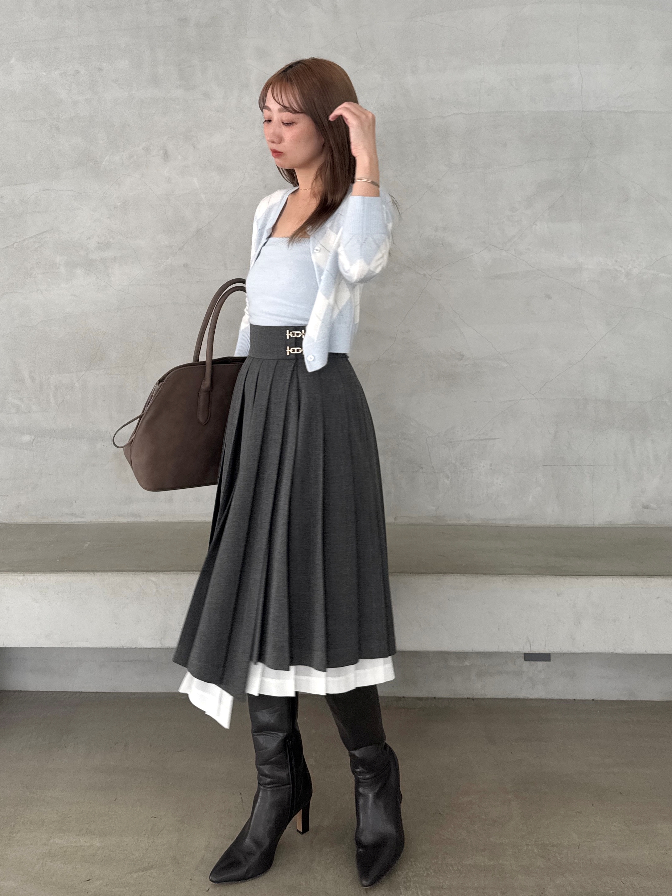 アーガイルニットアンサンブル(ニット)｜トップス｜SNIDEL(スナイデル