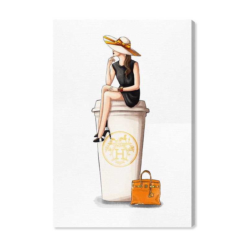 Oliver Gal（オリバーガル） ポップアート Cafe au Lait Orange（嵩物