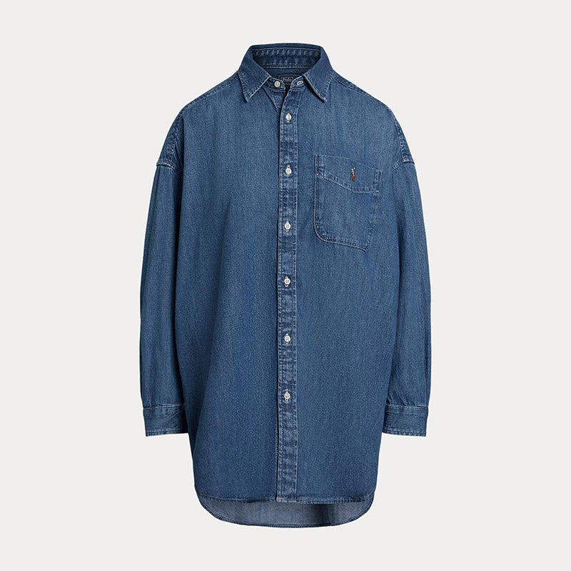POLO RALPH LAUREN（ウィメンズ） オーバーサイズ デニム シャツ 通販