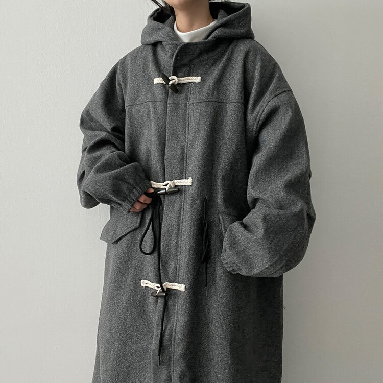 フードロングダッフルコート｜コート｜韓国ファッション通販 SONA