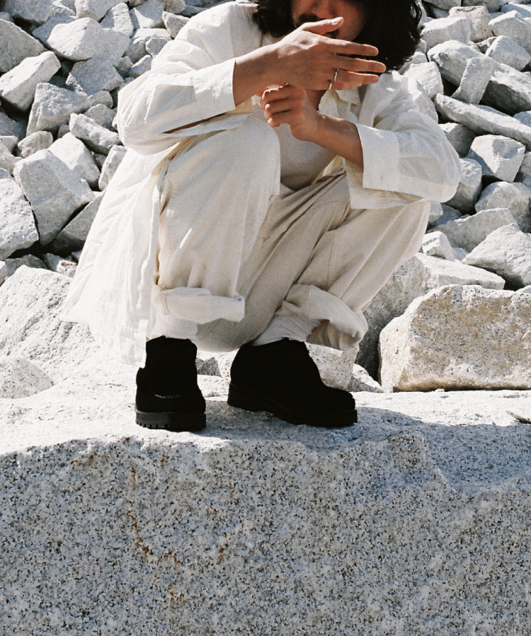 shiun(シウン) ONLINE STORE / BLACK SUEDE MOCCASIN