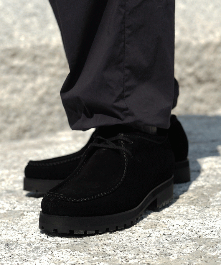 shiun(シウン) ONLINE STORE / BLACK SUEDE MOCCASIN