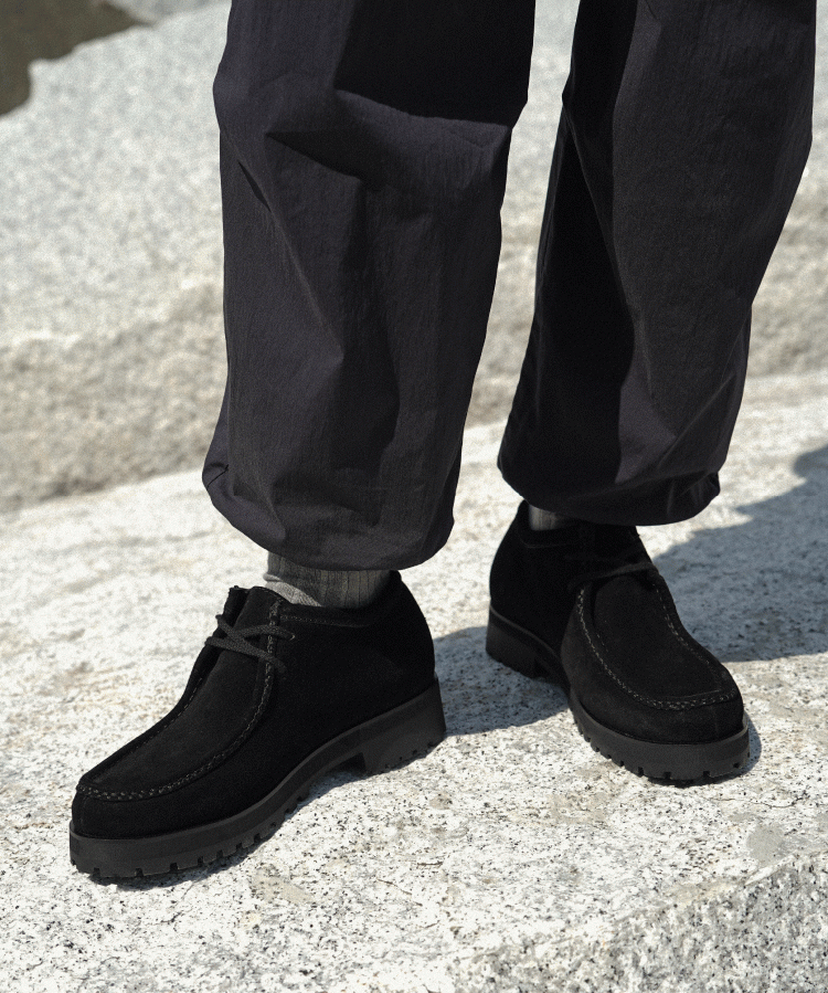 shiun(シウン) ONLINE STORE / BLACK SUEDE MOCCASIN